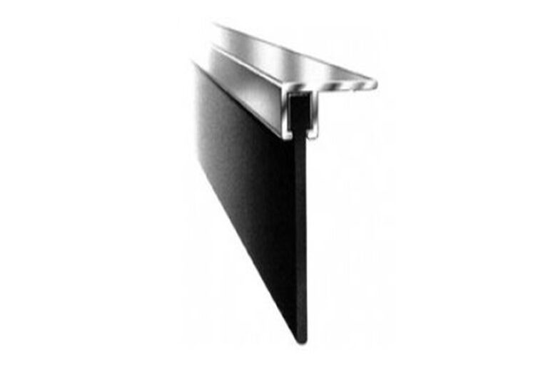 A photo of a door blade with a 90 degree angled carrier