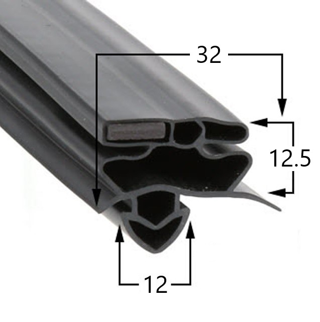 True TSSU-27-08F Door Seal - 811135